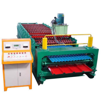 Double Layer Roof Tile Roll Forming Machine